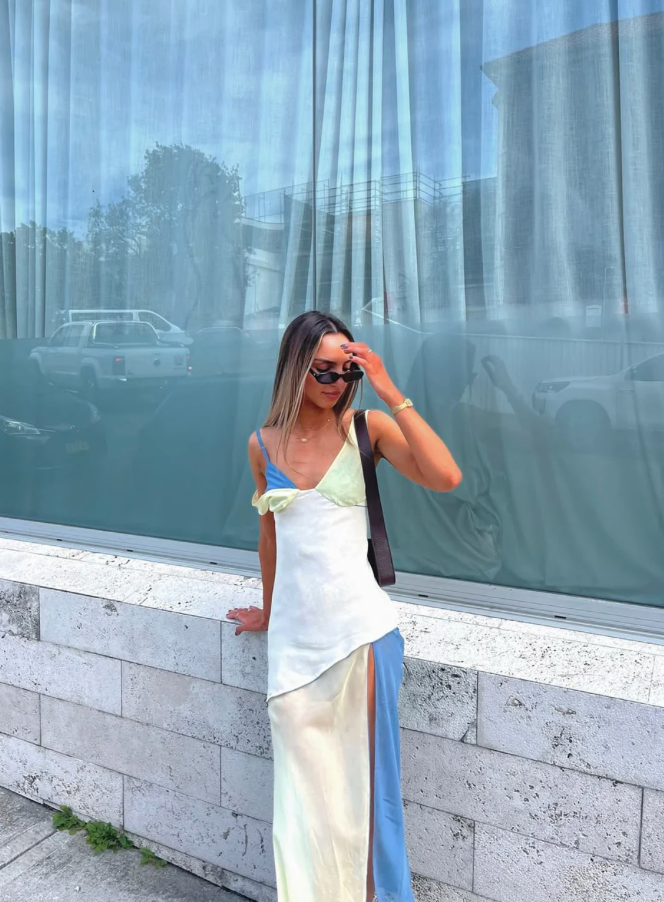 thames splice midi dress Thames Splice Midi Dress – Styled By Charli