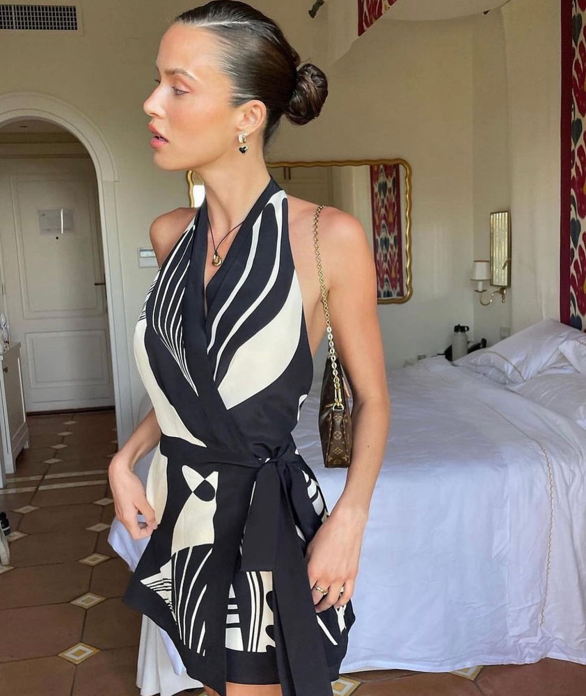 Sir the Label Realisme Halter Mini Styled By Charli Sir the Label Realisme Halter Mini Styled By Charli