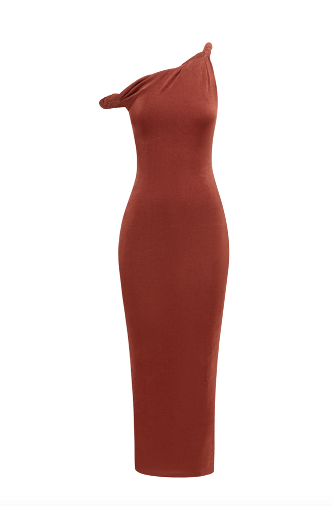 The Long Poppy Dress - Cherry