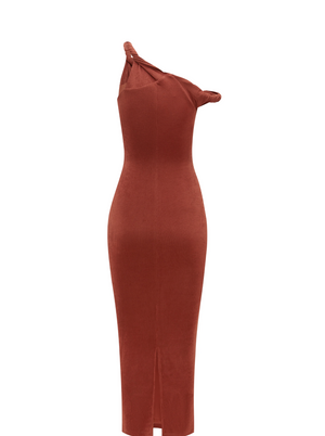 The Long Poppy Dress - Cherry