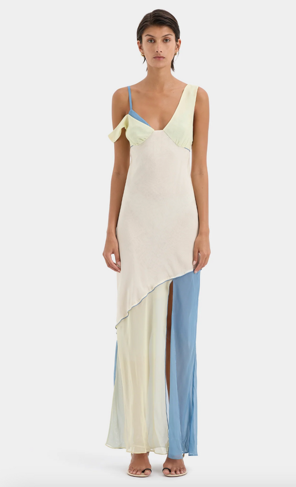 Thames Splice Midi Dress