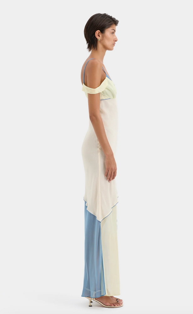 Thames Splice Midi Dress