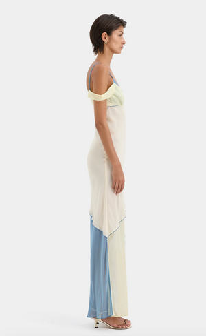 thames splice midi dress Hire Sir the Label Thames Splice Dress Size 8/10 lonedresshire