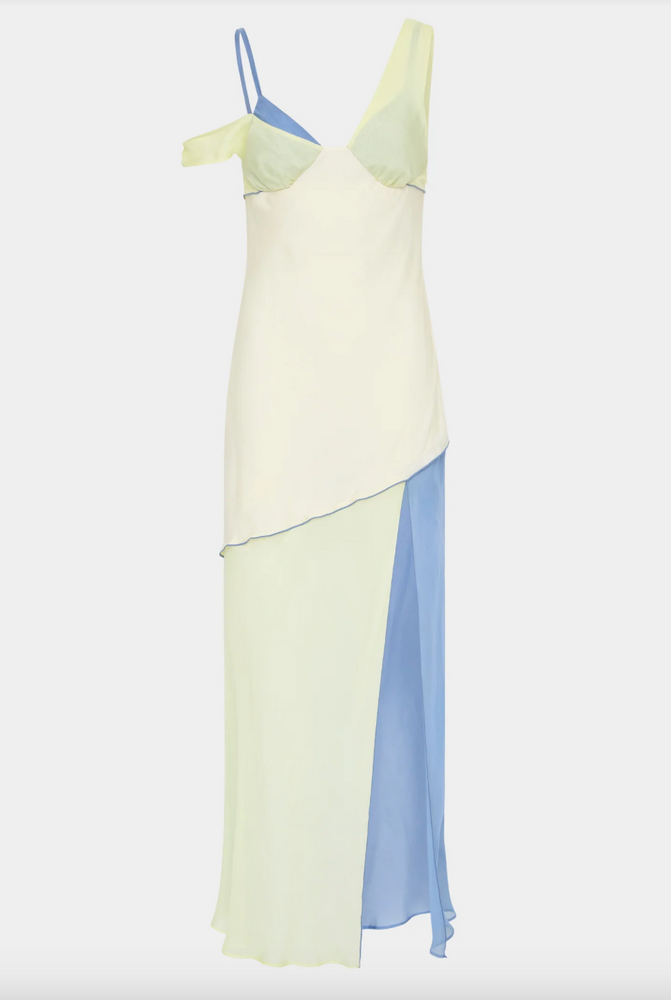 Thames Splice Midi Dress