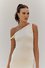 The Long Poppy Dress - Cream