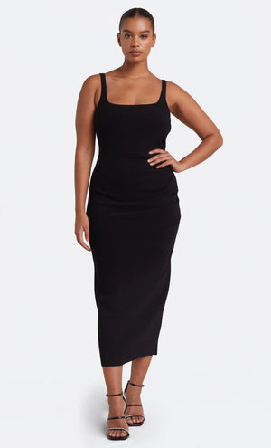 Be Mine Square Neck Midi Dress