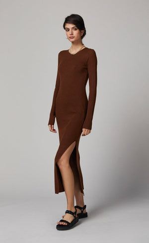 Freya L/S Knit Midi Dress